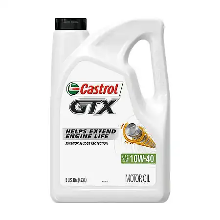 Castrol Gtx 10W-40 Conventional Motor Oil: 5 Quart 1