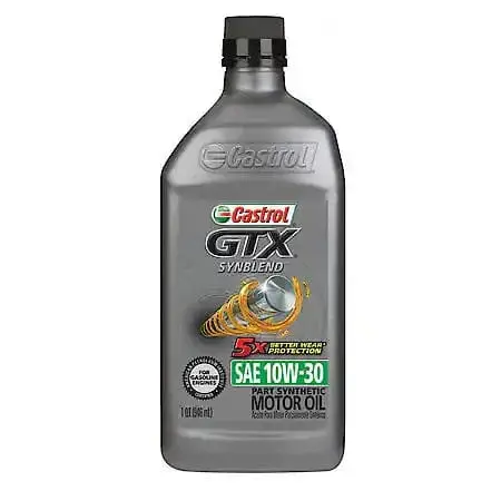 Castrol Gtx Synblend 10W-30 Synthetic Blend Motor Oil (1 Quart) 1