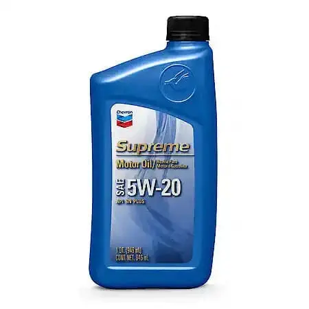 Chevron Supreme Synthetic Blend 5W-20 Motor Oil: Excellent Antiwear & Thermal Breakdown Protection, 1 Quart 1