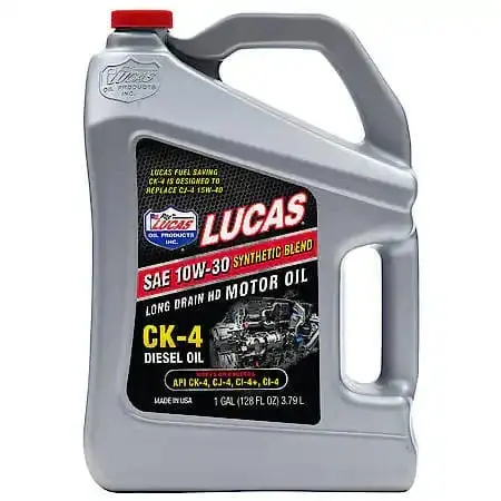 Lucas Oil Products 10W-30 Ck-4 Synthetic Blend Heavy Duty Diesel Engine Oil, 1 Gallon 1