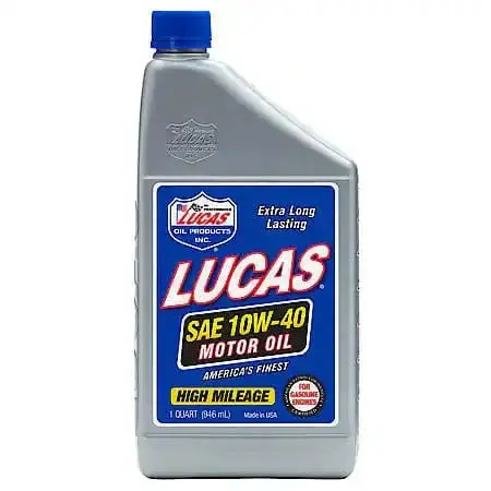 Lucas Oil Products 10W-40 Conventional High Mileage Motor Oil, 1 Quart 1