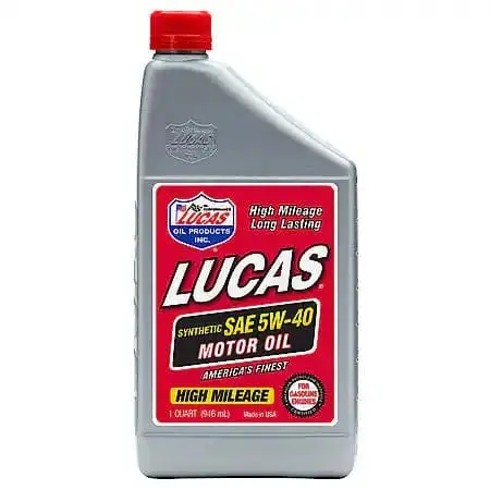 Lucas Oil Products 5W-40 Full Synthetic High Mileage Motor Oil, 1 Quart 1