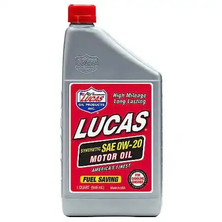 Lucas Oil Products Fuel Saving 0W-20 Full Synthetic Motor Oil, 1 Quart 1