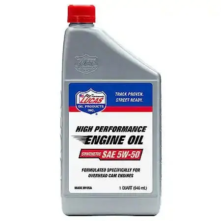 Lucas Oil Products High Performance 5W-50 Full Synthetic Motor Oil, 1 Quart 1