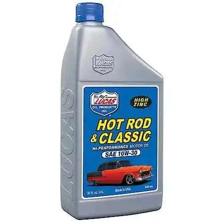 Lucas Oil Products Hot Rod & Classic Car High Zinc 10W-30 Conventional Motor Oil, 1 Quart 1