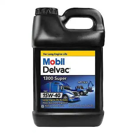 Mobil Delvac 1300 Super 15W-40 Conventional Heavy Duty Diesel Engine Oil, 2.5 Gallon 1