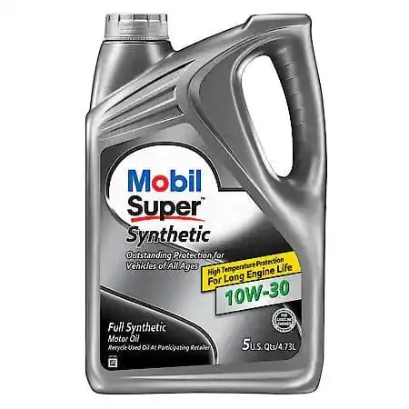 Mobil Super 10W-30 Full Synthetic Motor Oil, 5 Quart 1