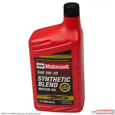 Motorcraft Synthetic Blend 5W20 Motor Oil: Original Equipment For Ford Motor Company Vehicles, 1 Quart 1