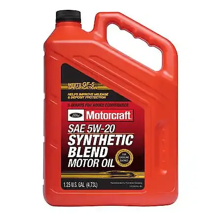 Motorcraft Synthetic Blend 5W20 Motor Oil: Original Equipment For Ford Motor Company Vehicles, 5 Quart 1