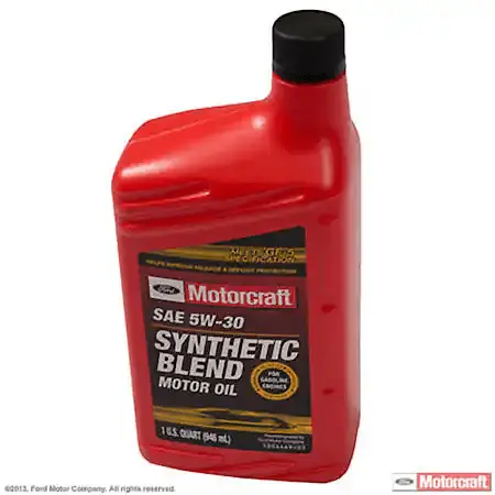 Motorcraft Synthetic Blend 5W30 Motor Oil: Original Equipment For Ford Motor Company Vehicles, 1 Quart 1