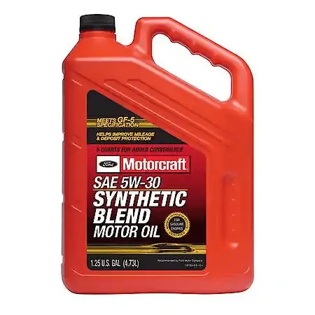 Motorcraft Synthetic Blend 5W30 Motor Oil: Original Equipment For Ford Motor Company Vehicles, 5 Quart 1