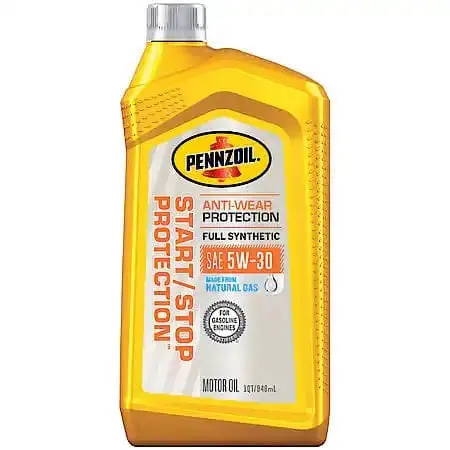 Pennzoil Start Stop Protection 5W-30 Full Synthetic Motor Oil, 1 Quart 1