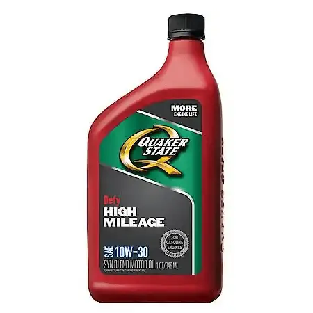 Quaker State High Mileage 10W-30 Motor Oil 1 Quart 1