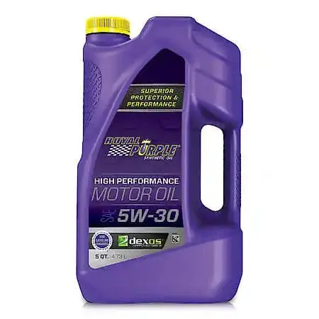Royal Purple 5W30 High Performance Synthetic Oil (5 Quart) 1