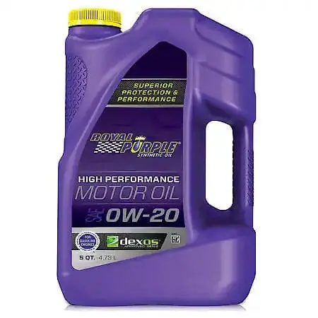 Royal Purple Api-Licensed Sae 0W-20 High Performance Synthetic Motor Oil (5 Quart) 1