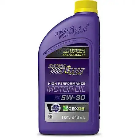 Royal Purple High Performance Sae 5W30 Synthetic Motor Oil, Api Certified, 1 Qt 1