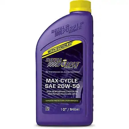 Royal Purple Maxcycle Sae 20W50 High Performance Motorcycle And Atv Motor Oil, 1 Qt 1