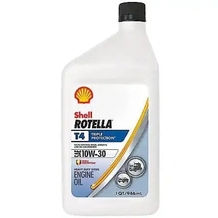 Shell Rotella T4 Triple Protection® 10W-30 Conventional Heavy Duty Diesel Engine Oil, 1 Quart 1