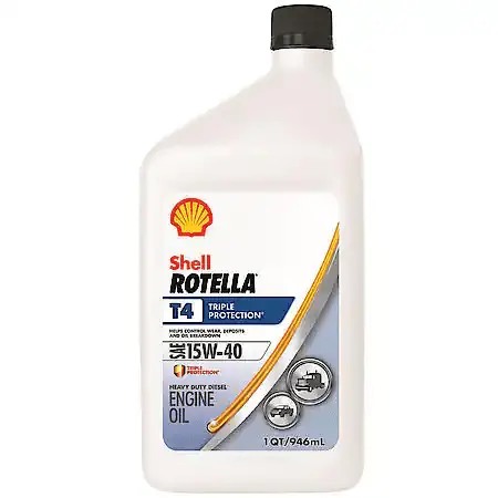 Shell Rotella T4 Triple Protection® 15W-40 Conventional Heavy Duty Diesel Engine Oil, 1 Quart 1