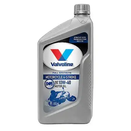 Valvoline 4-Stroke Motorcycle Full Synthetic 10W-40 Motor Oil: 1 Quart 1