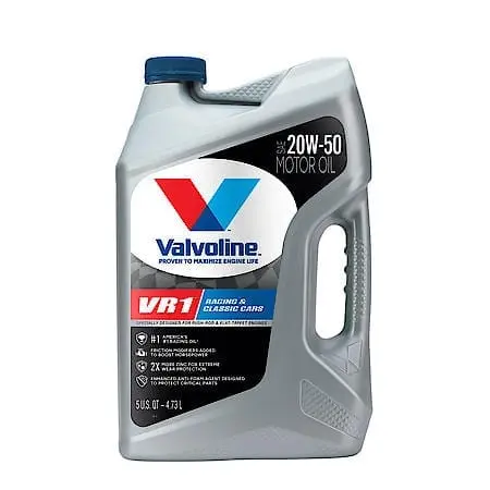Valvoline Vr1 Conventional 20W-50 Motor Oil: High Performance High Zinc, 5 Quart 1