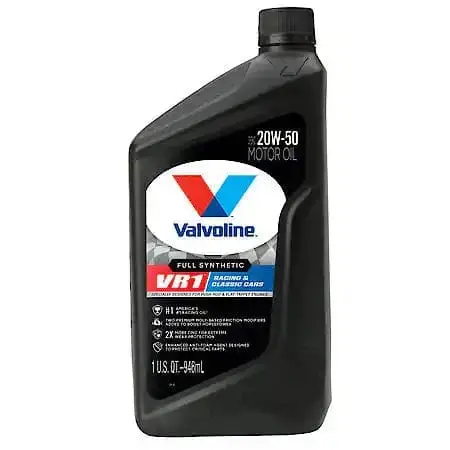 Valvoline Vr1 Full Synthetic 20W-50 Motor Oil: High Performance High Zinc, 1 Quart 1