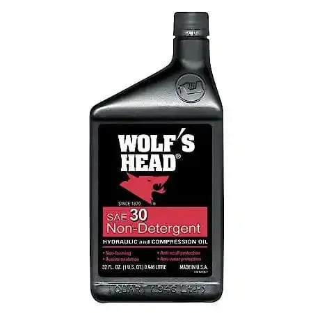 Wolf's Head Sae 30 Non-Detergent Hydraulic & Compressor Oil - 1 Quart 1