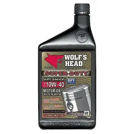 Wolfs Head Super-Duty 10W40 Motor Oil (1 Quart) 1