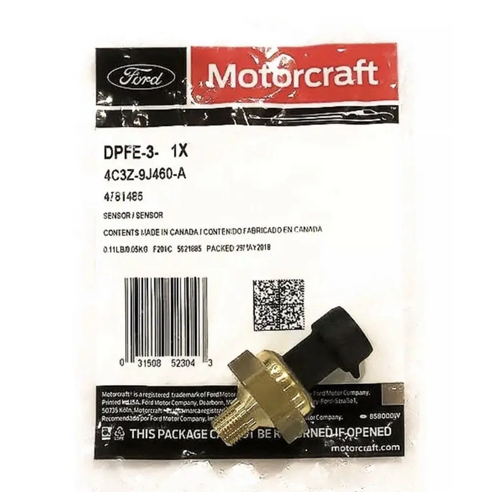 Motorcraft Dpfe-3 Exhaust Back Pressure Ebp Sensor Ford Diesel 6.0L / 7.3L 1
