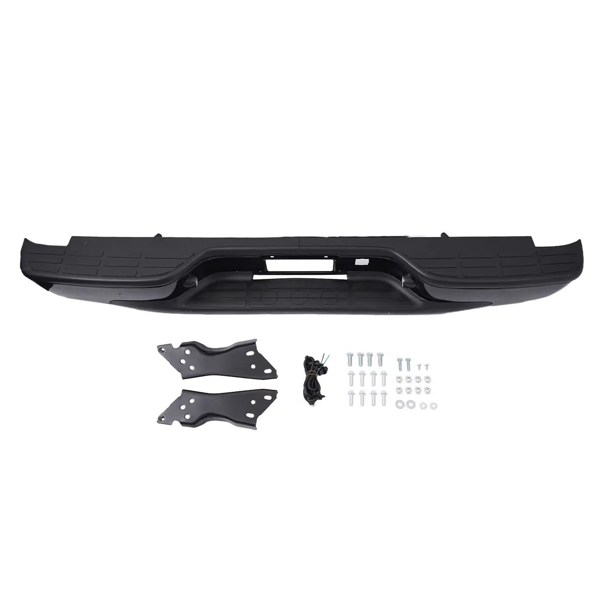 New Black Rear Bumper Assembly Fit For Chevy Silverado Gmc Sierra 1500 1999-2007 1