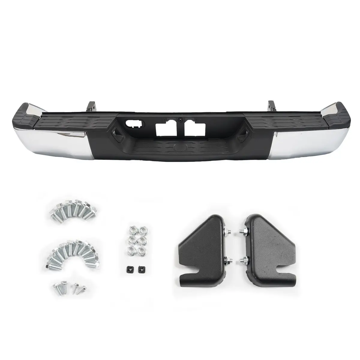 New Complete Chrome Steel Rear Bumper Assembly Fit For Toyota Tundra 2014-2021 1