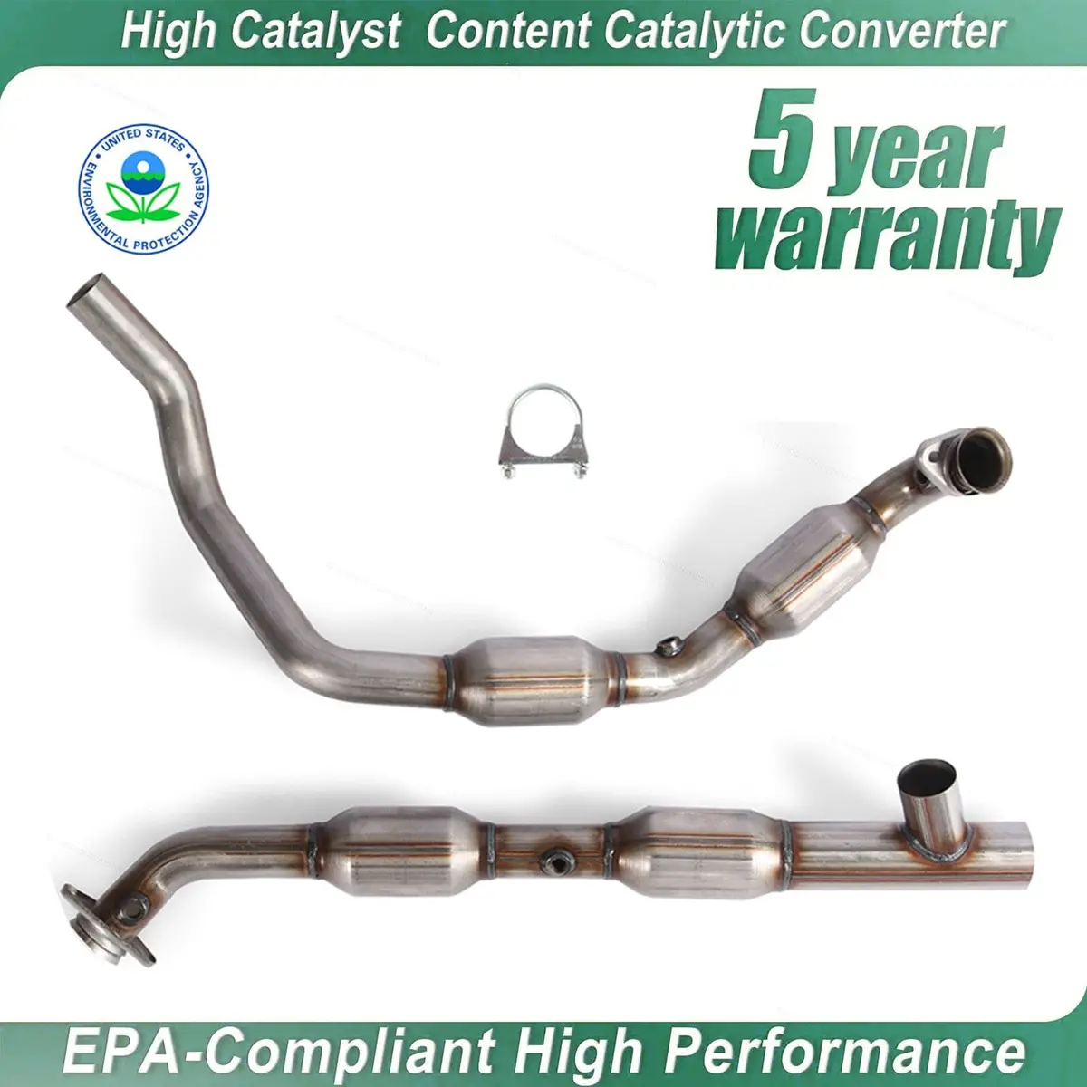 New Fit For Ford E-150 E-250 E-350 5.4L 05-08 Y Pipe Catalytic Converter 50493 1