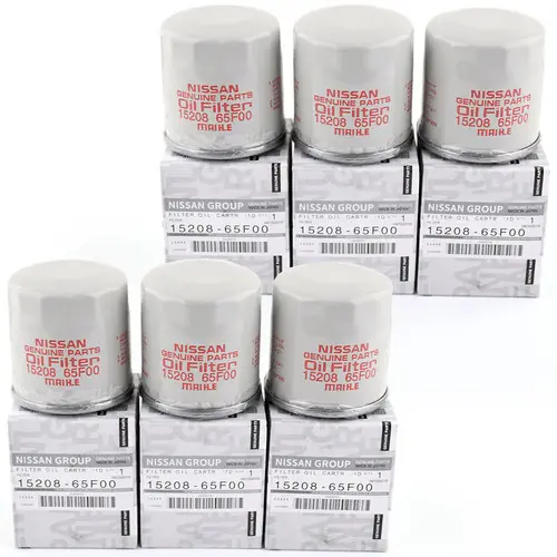 Nissan Oem 15208-65F00 Oil Filter 6-Pack | For Maxima Rogue 370Z Q50 1