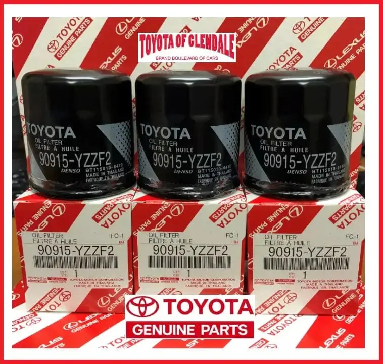 Toyota Genuine Oem Oil Filter 90915-Yzzn1 - Set Of 3 For Toyota/Lexus/Scion 1