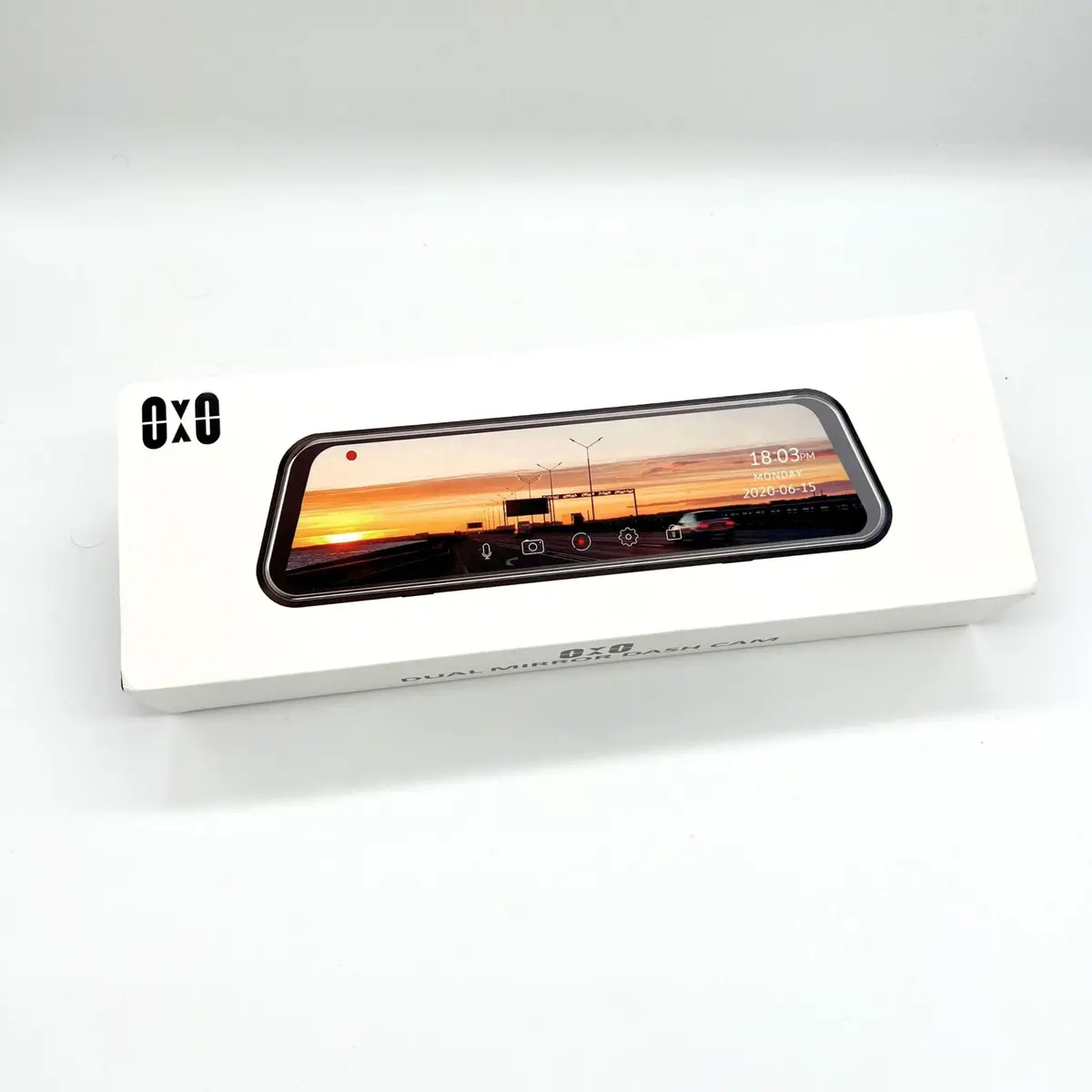 Oiwa Garage's Hd Dual Mirror Dash Cam - Touch Screen Car Recorder With Led Night Vision 1