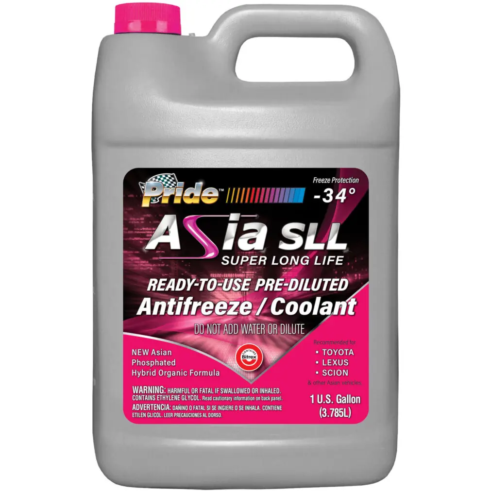 Pride Asia Sll Super Long Life Pre-Diluted Antifreeze / Coolant Pink Pride6ptp34 1