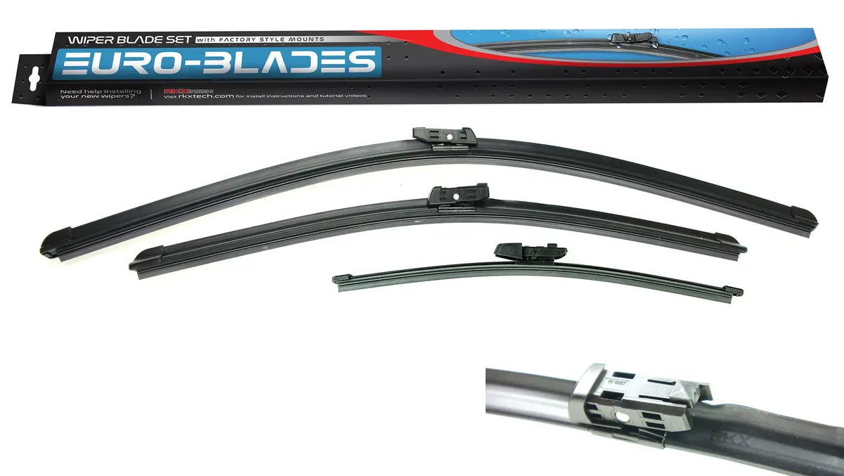 Euro-Blades Front + Rear Set For Vw Atlas Cross Sport (26"+22"+14") 1