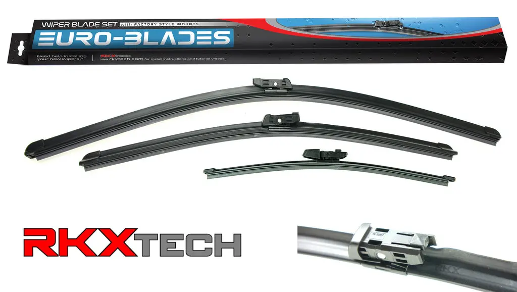 Euro-Blades Front + Rear Wiper Blade Set For Taos, Mk7 Golf  (26"+18"+11") 1