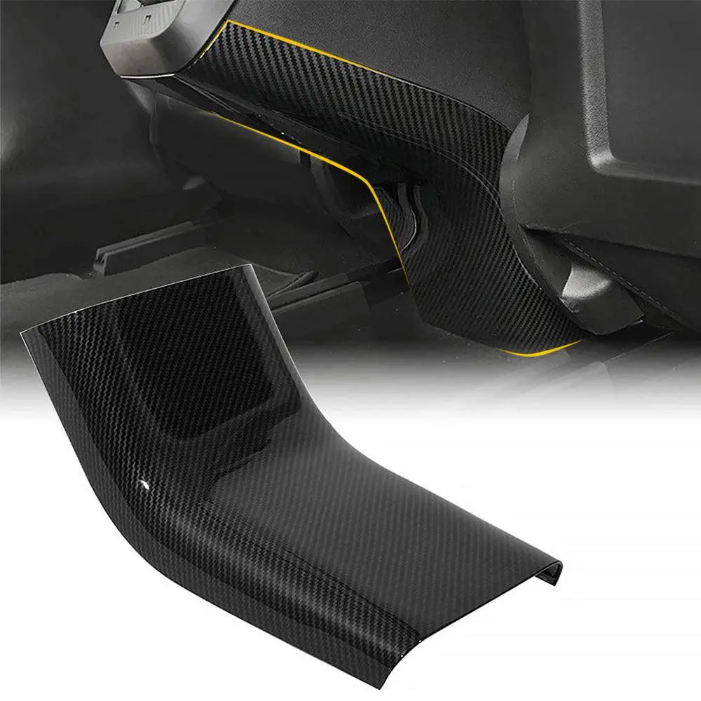 Real Carbon Fiber Rear Kickproof Decorative Frame For Tesla Model 3/ Y 1