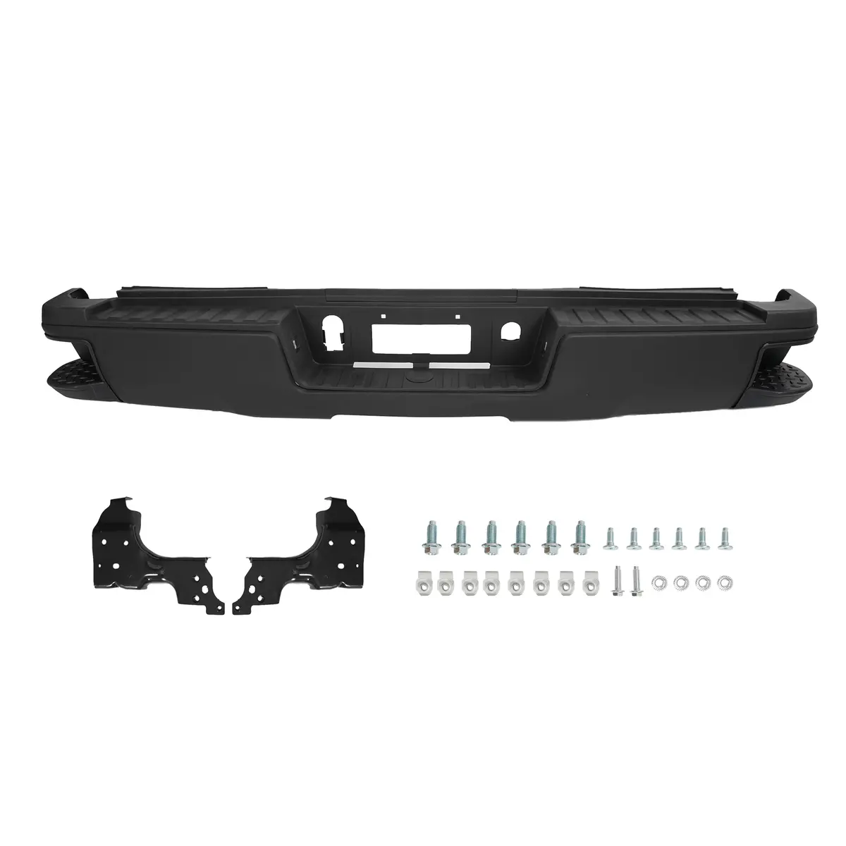 Rear Step Bumper Assembly Black W/O Fit For Silverado Sierra 2500 3500 2015-2019 1