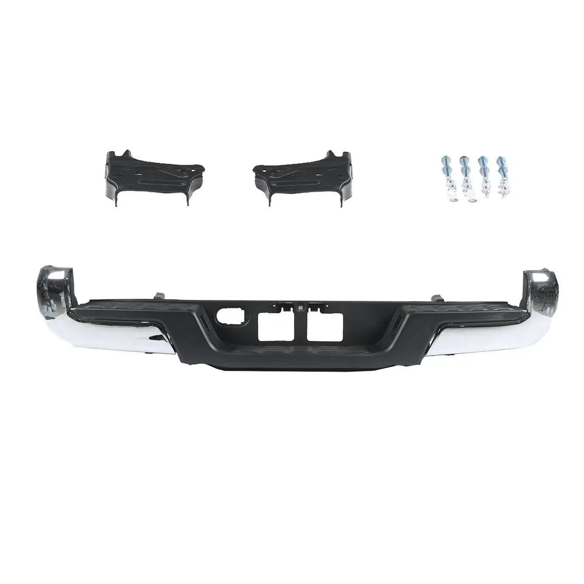 Rear Step Bumper Assembly Chrome W/O Sensor Hole Fit For Toyota Tacoma 16-2023 2