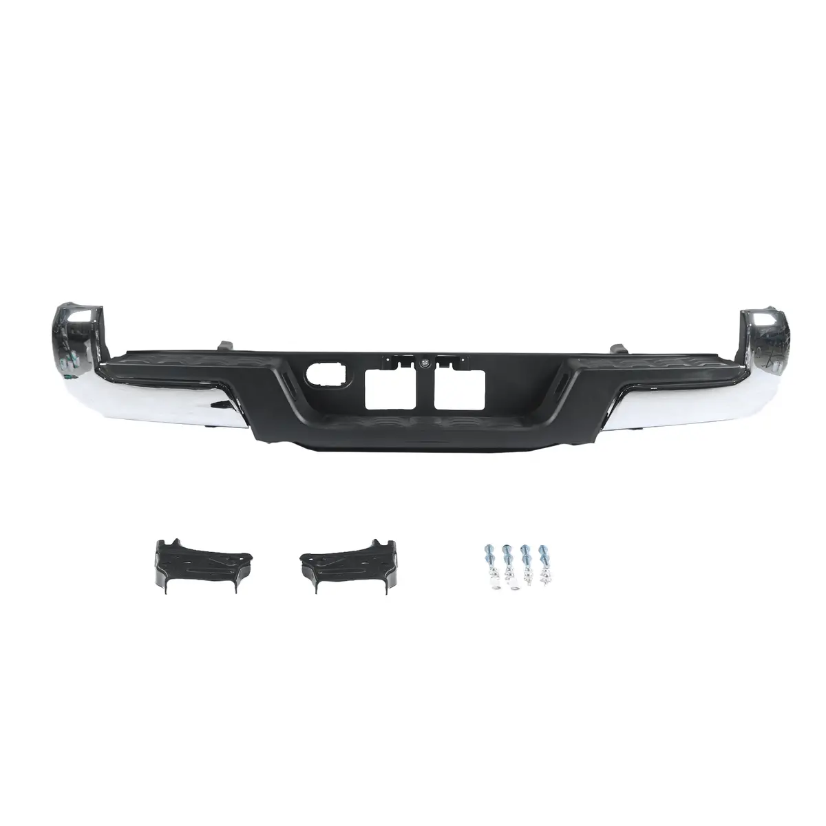 Rear Step Bumper Assembly Chrome W/O Sensor Hole Fit For Toyota Tacoma  16-2023 1