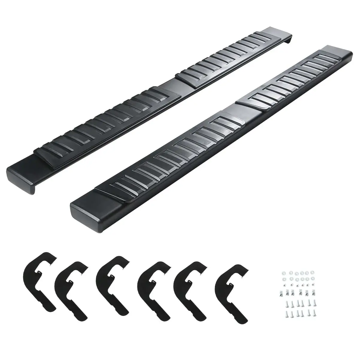 Running Boards Fit For Chevy Sierra 1500 2007-2018 Crew Cab 6" 2Pc 1