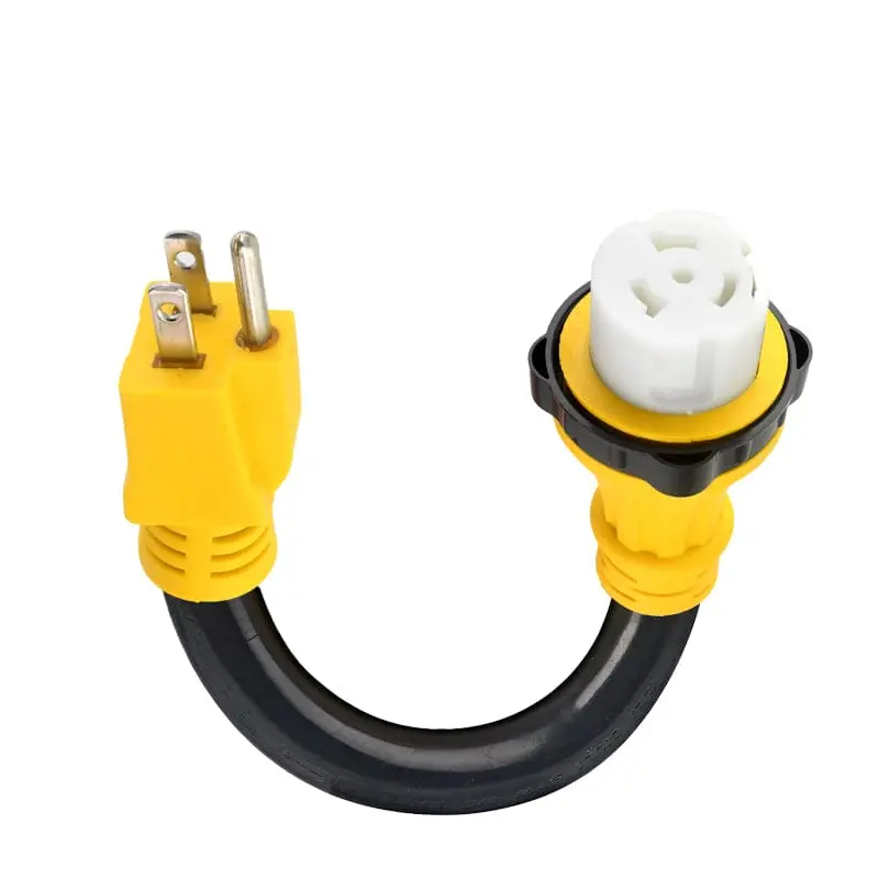 50 Amp To 15 Amp 110V Rv Adapter Plug, 15 Amp Male To 50 Amp Female Rv Power Adapter Cord 12" Etl Listed" 1