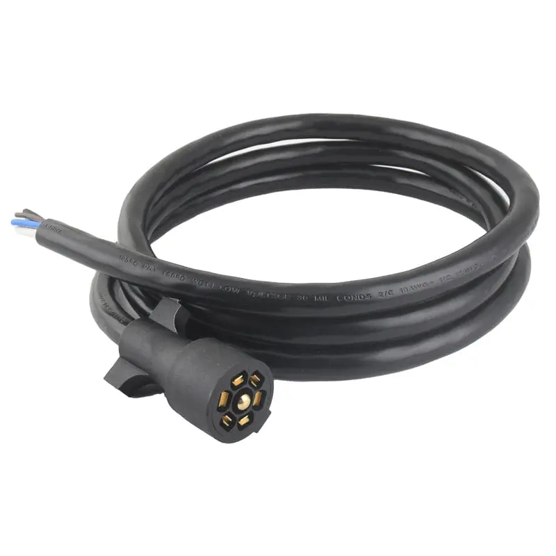 7-Way Plug Cord - Rv Trailer Wiring Harness 10-14Awg 1