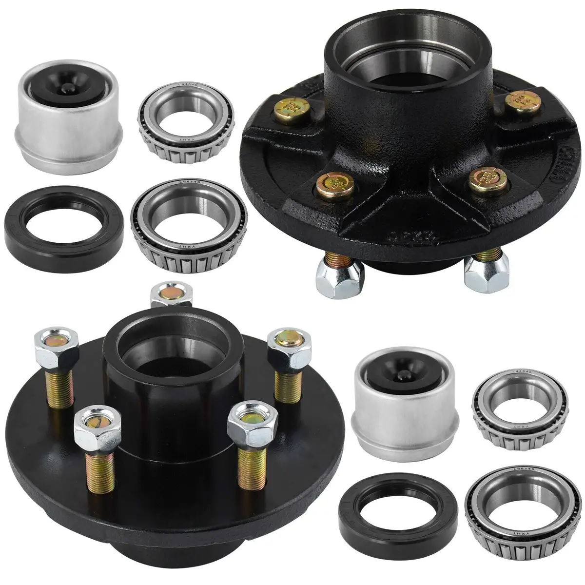 Trailer Idler Hub 5 On 4.5 For 3500 Lbs Axle 5X4.5 5 Lug Trailer Hub Kits 1