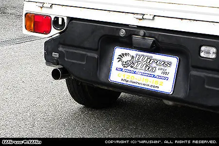 Subaru Sambar Exhaust - Wirus Win Compact Racing Muffler - Without Catalytic Converter - Stainless - Subaru Sambar Truck - Tt1, Tt2 Models -1999-2001 2
