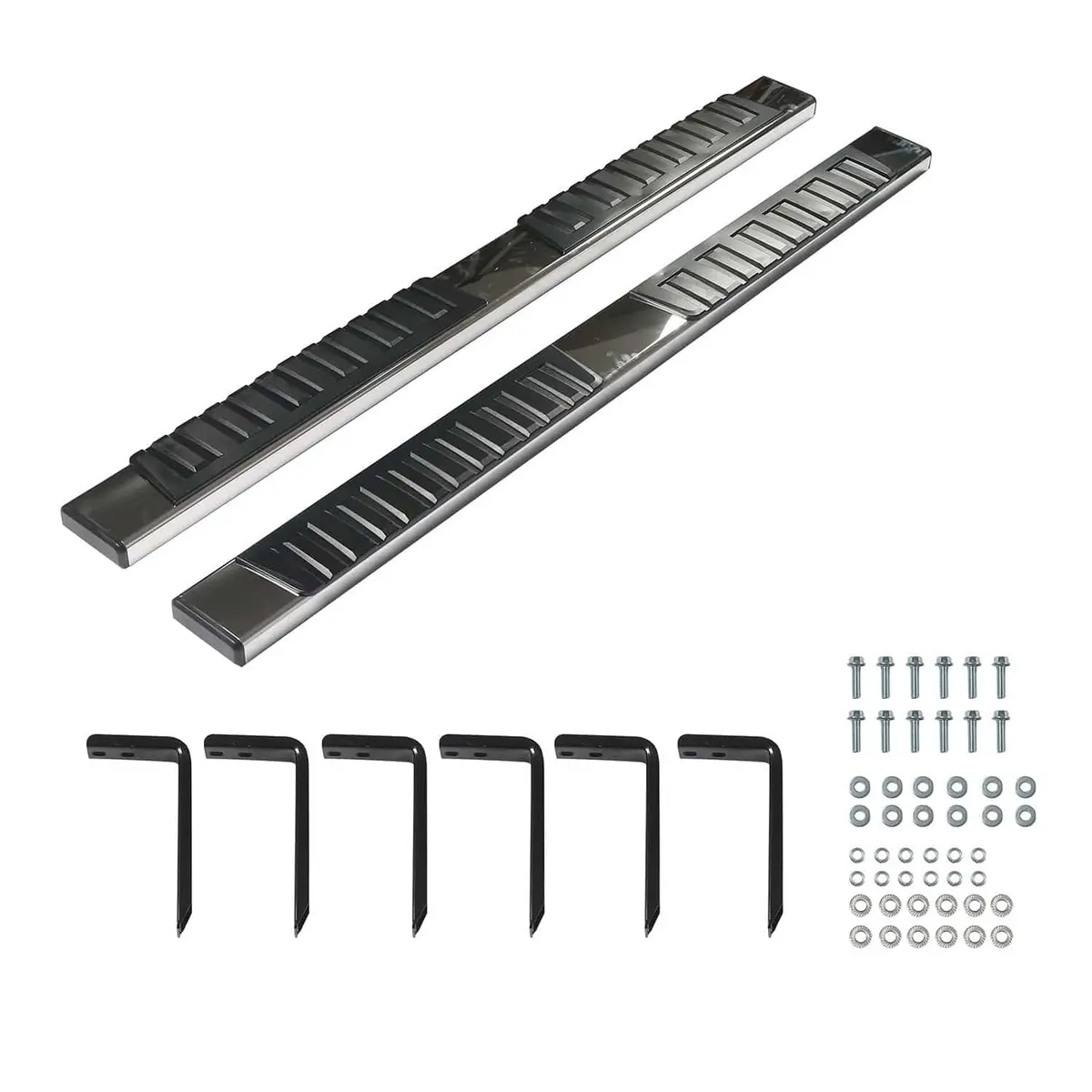 Set 6" Running Board Nerf Bar Side Steps Fit For Nissan Frontier 2005-2023 1