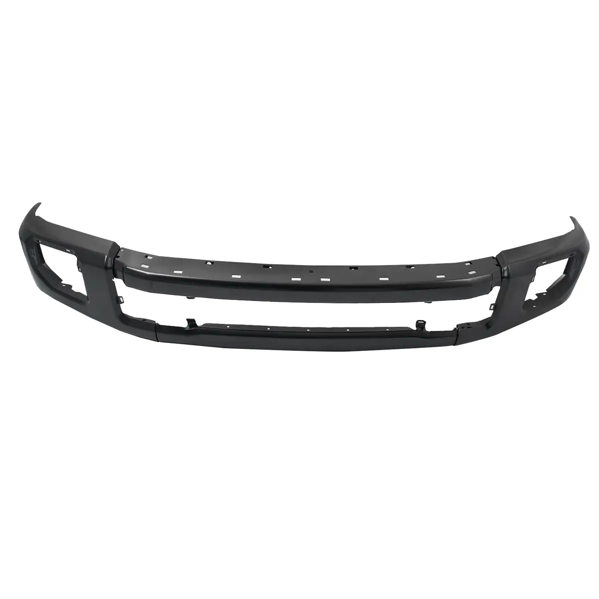 Steel Front Bumper Face Bar Black Fit For Ford F-250 F-350 2020-2022 W/Fog Hole 1