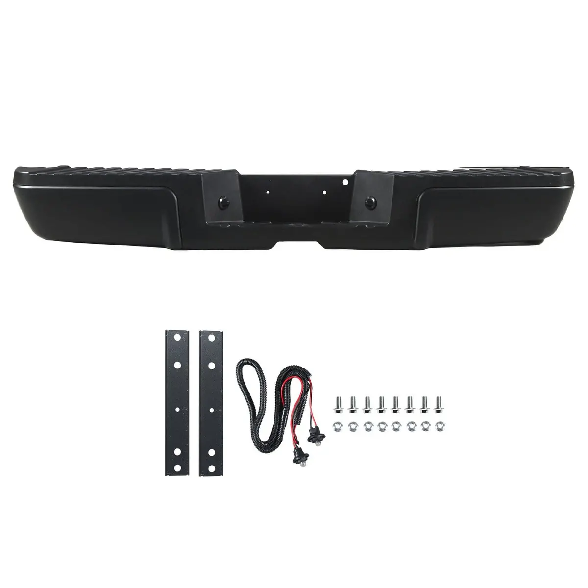 Steel Rear Step Bumper Assembly Fit For Ford F-250 Super Duty 2008-2016 Black 1
